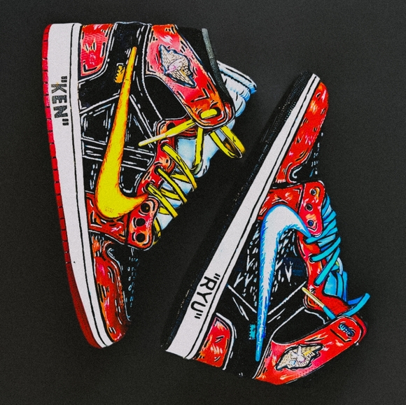 Custom Off white jordan 1 - Picture 6 of 6